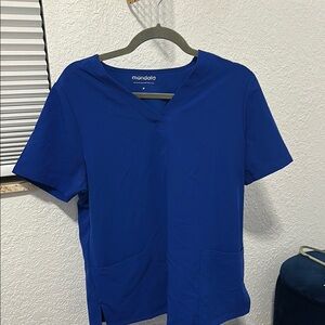 Mandala Royal Blue Scrub Set